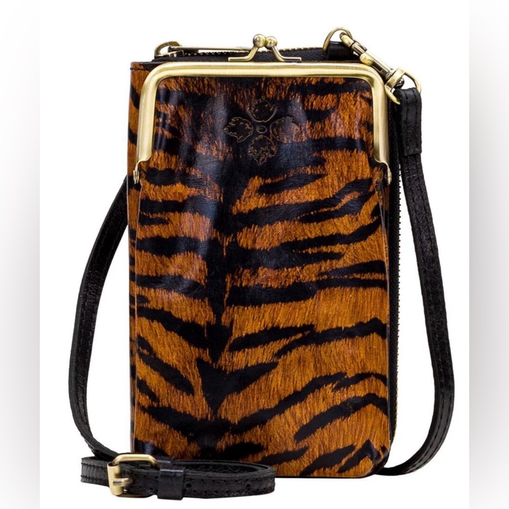 Patricia Nash Pertina leather animal print crossbody